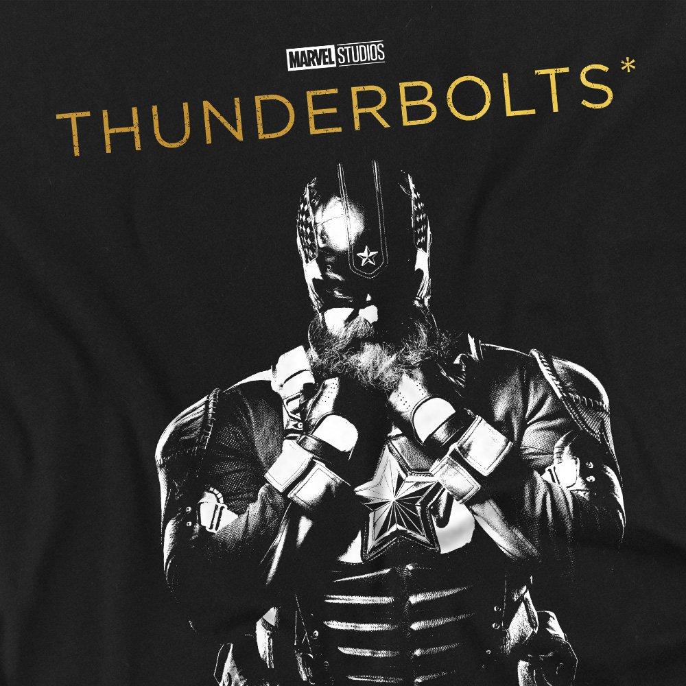 Black - Marvel - Thunderbolts Red Guardian Highlight Long Sleeve T- - 2