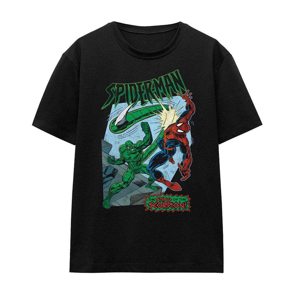Black - Marvel - Spiderman Retro Sting Of The Scorpion T-Shirt Bla - 4
