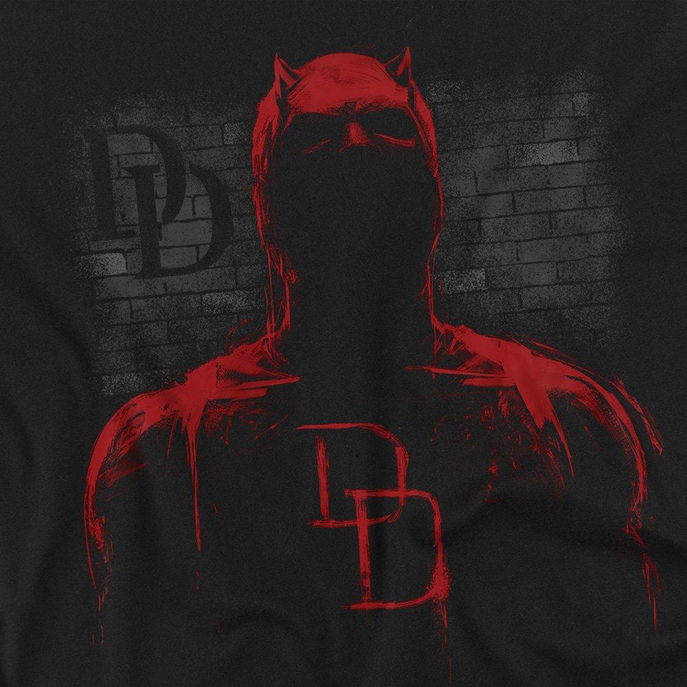 Black - Marvel - Daredevil Man Without Fear Paint Long Sleeve T Shi - 2