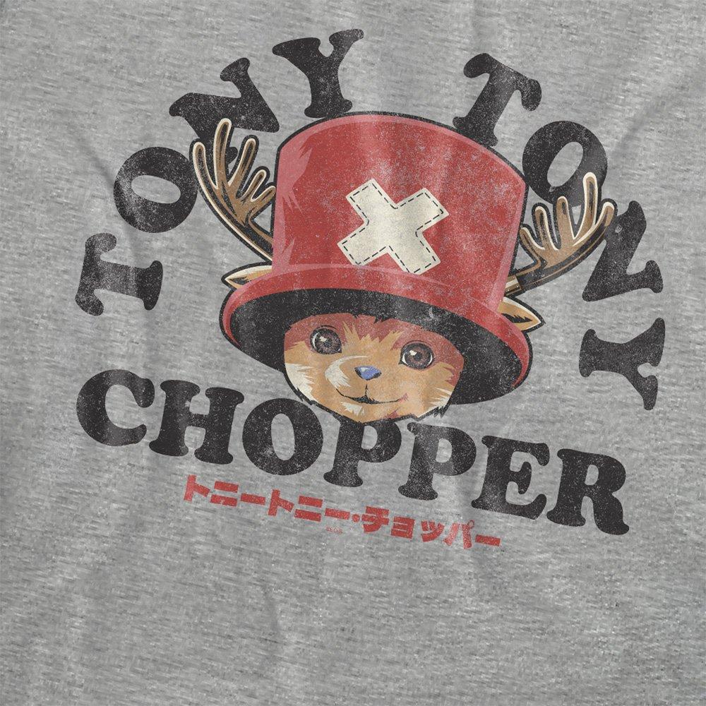 Grey - One Piece - Chopper Face T-Shirt Heather Grey - 2