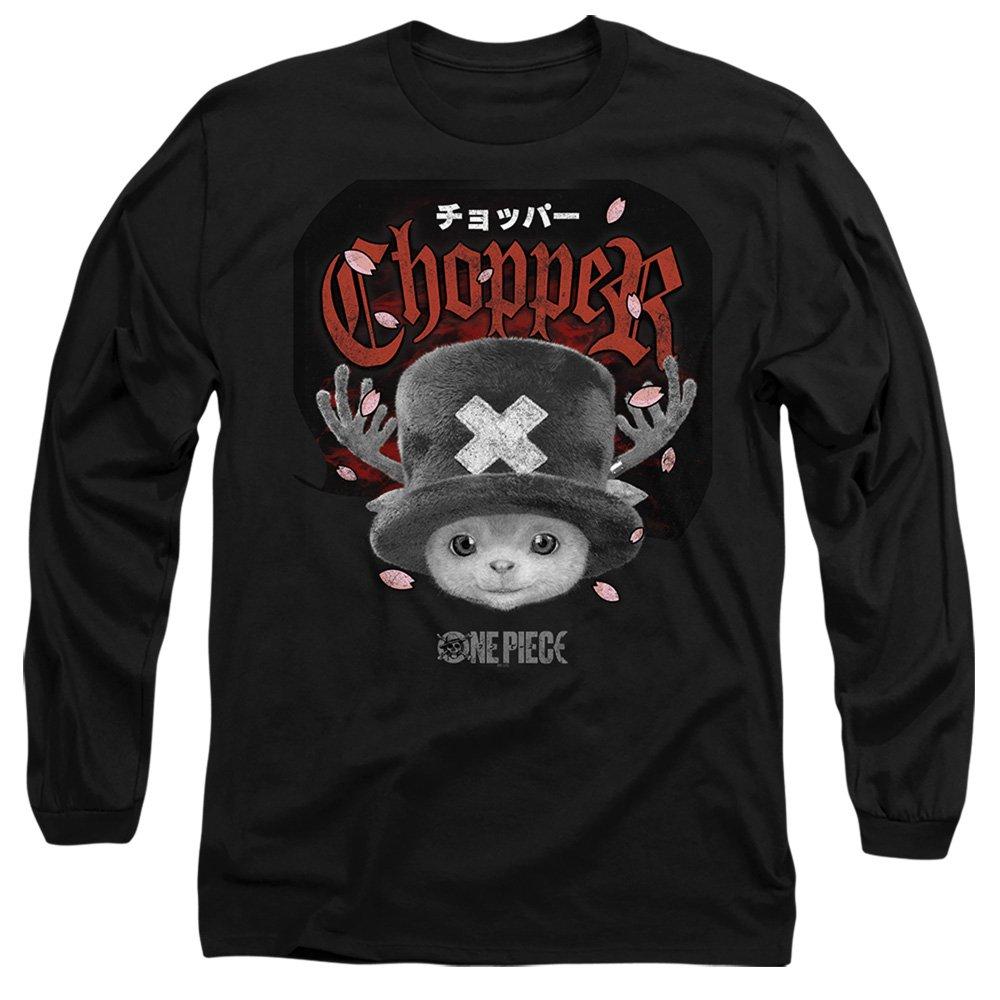 One Piece Chopper Heavy Metal Long Sleeve T-Shirt Black
