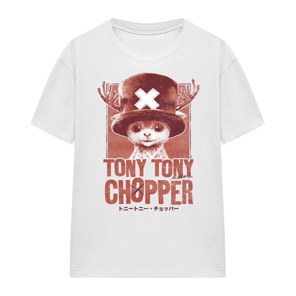 White - One Piece - Chopper Tonal Portrait T-Shirt White - 4