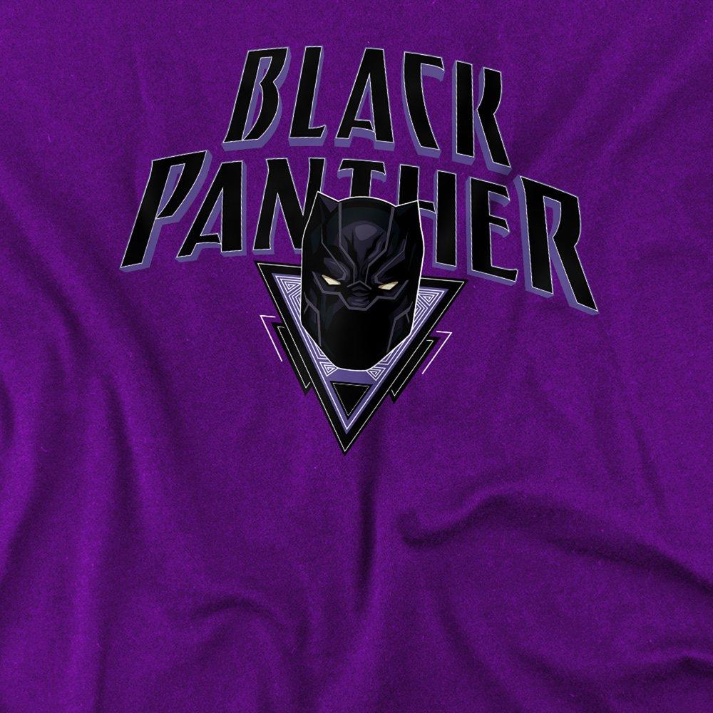 Purple - Black Panther - Black Panther Logo Shield Cotton Mens T-Shirt Purp - 2