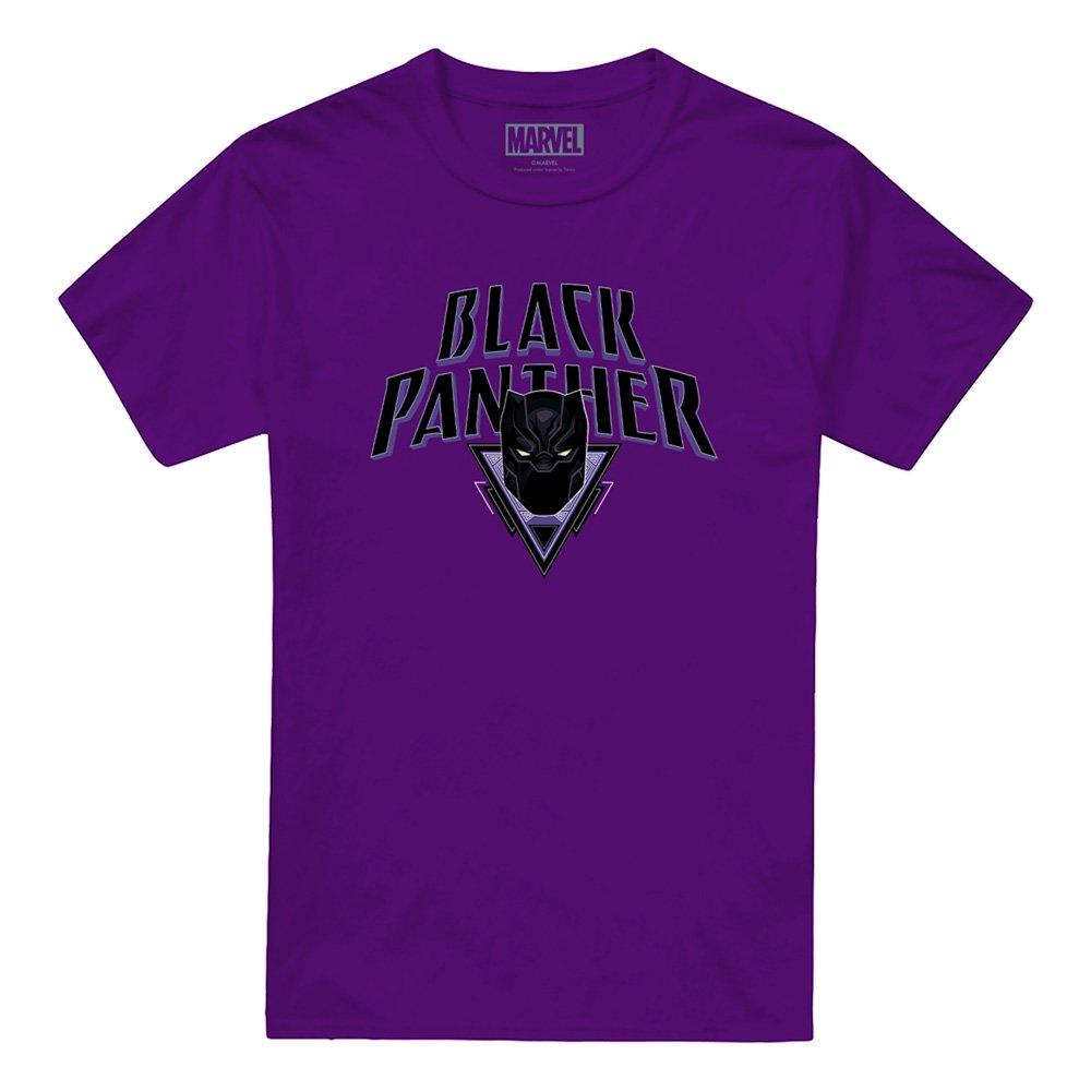 Purple - Black Panther - Black Panther Logo Shield Cotton Mens T-Shirt Purp - 4