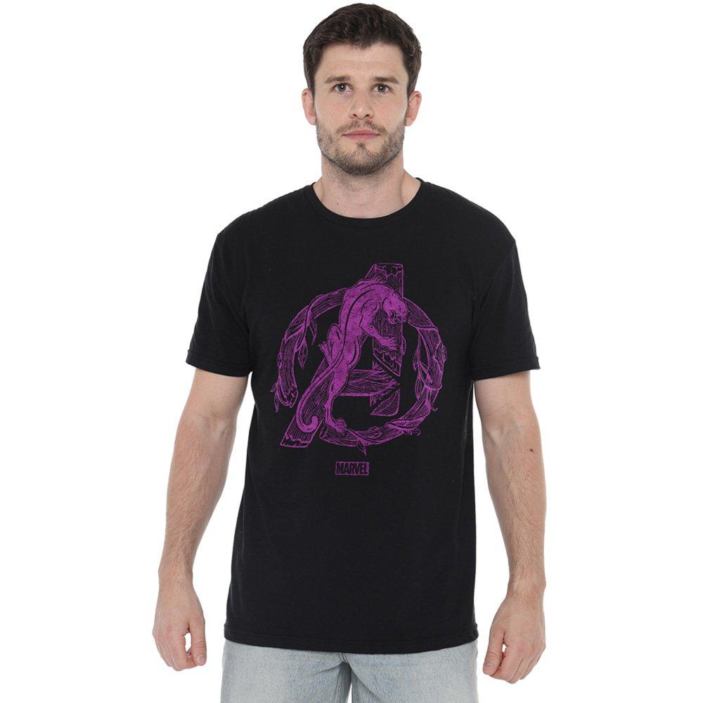 Panther Men's Avengers Panther T-Shirt Black - S