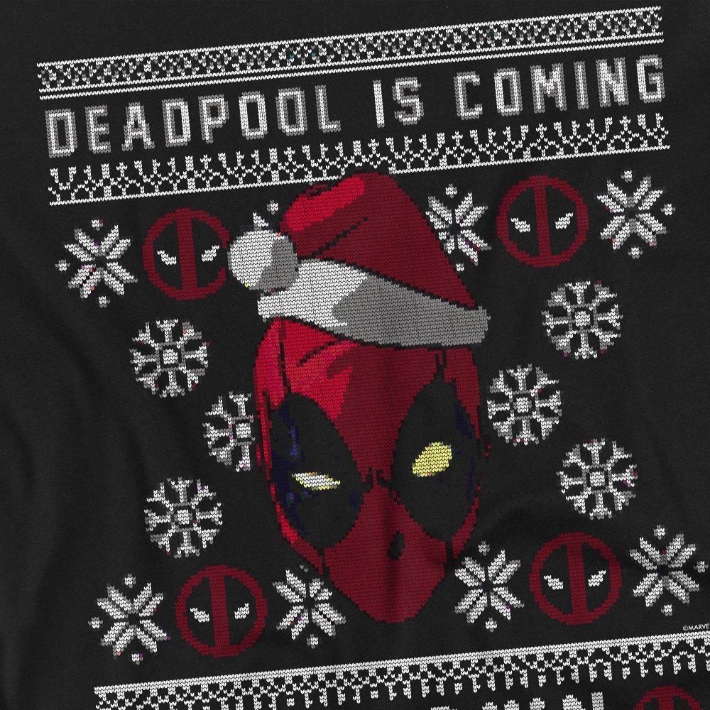 Black - Deadpool - Deadpool Deadpool Coming To Town Christmas Jumper - 2