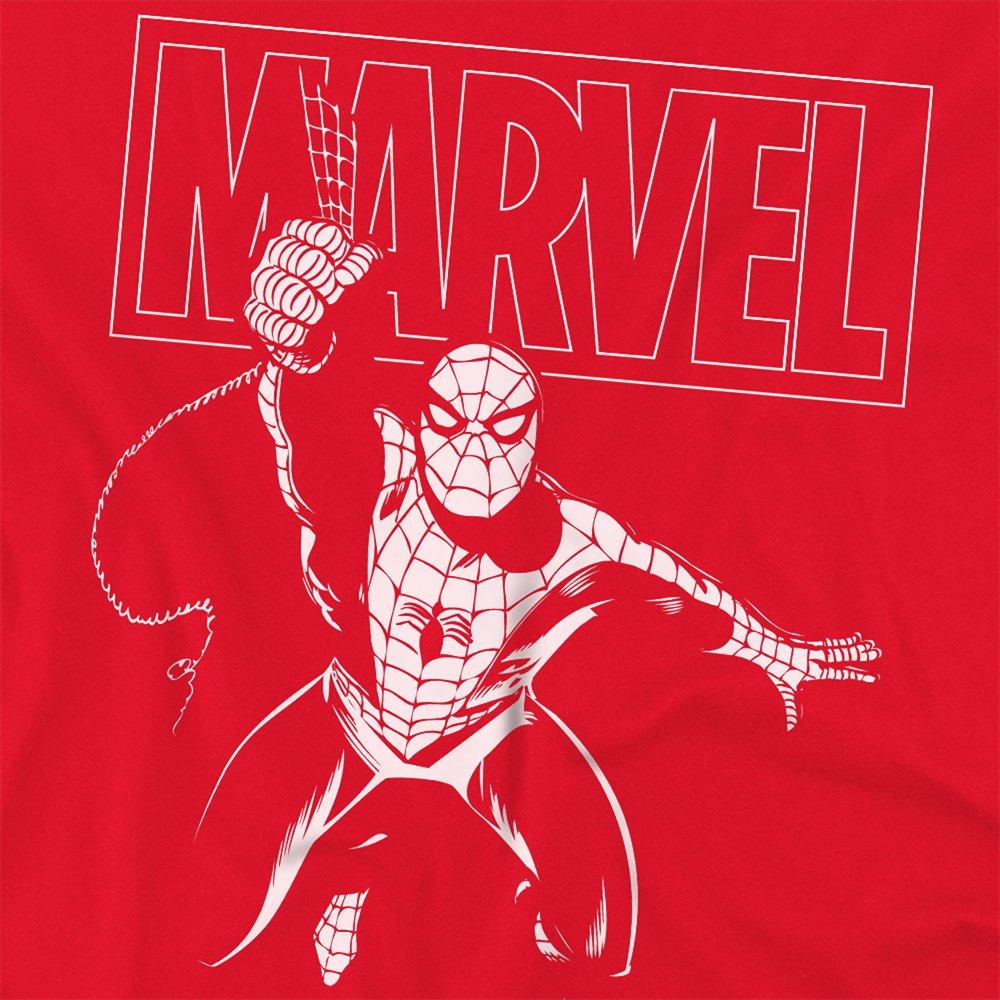 Red - Spiderman - Logo Spiderman Swing Mens T-Shirt Red - 2