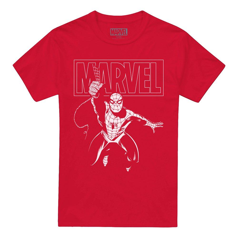 Red - Spiderman - Logo Spiderman Swing Mens T-Shirt Red - 4