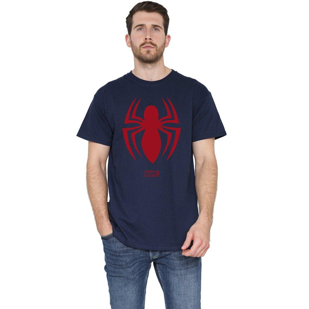 Spiderman Logo Cotton Mens T-Shirt Navy