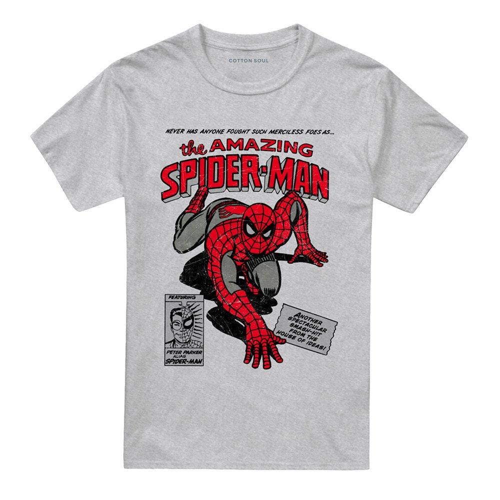 Grey - Spiderman - Spiderman Merciless Foes Mens T-Shirt Grey - 4