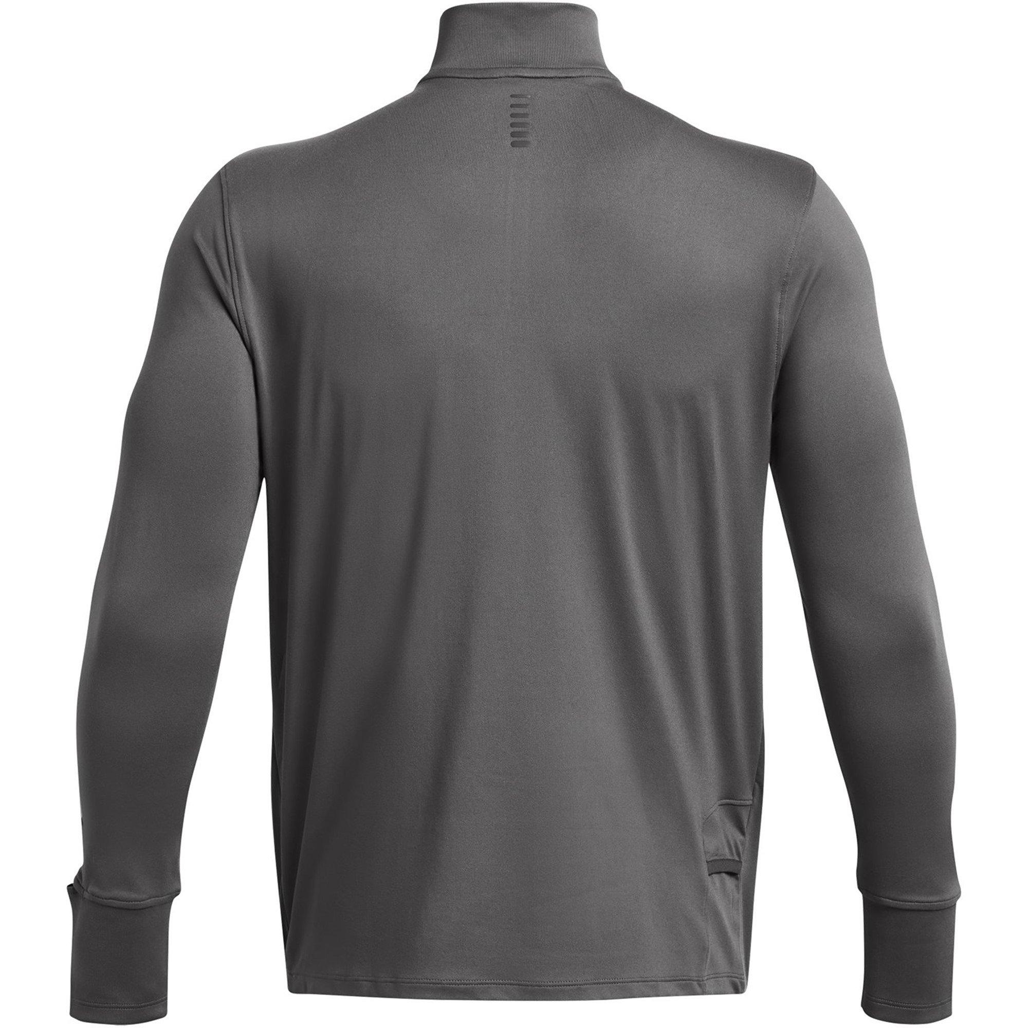 Grey - Under Armour - Qualifier Run Quarter Zip Mens - 2