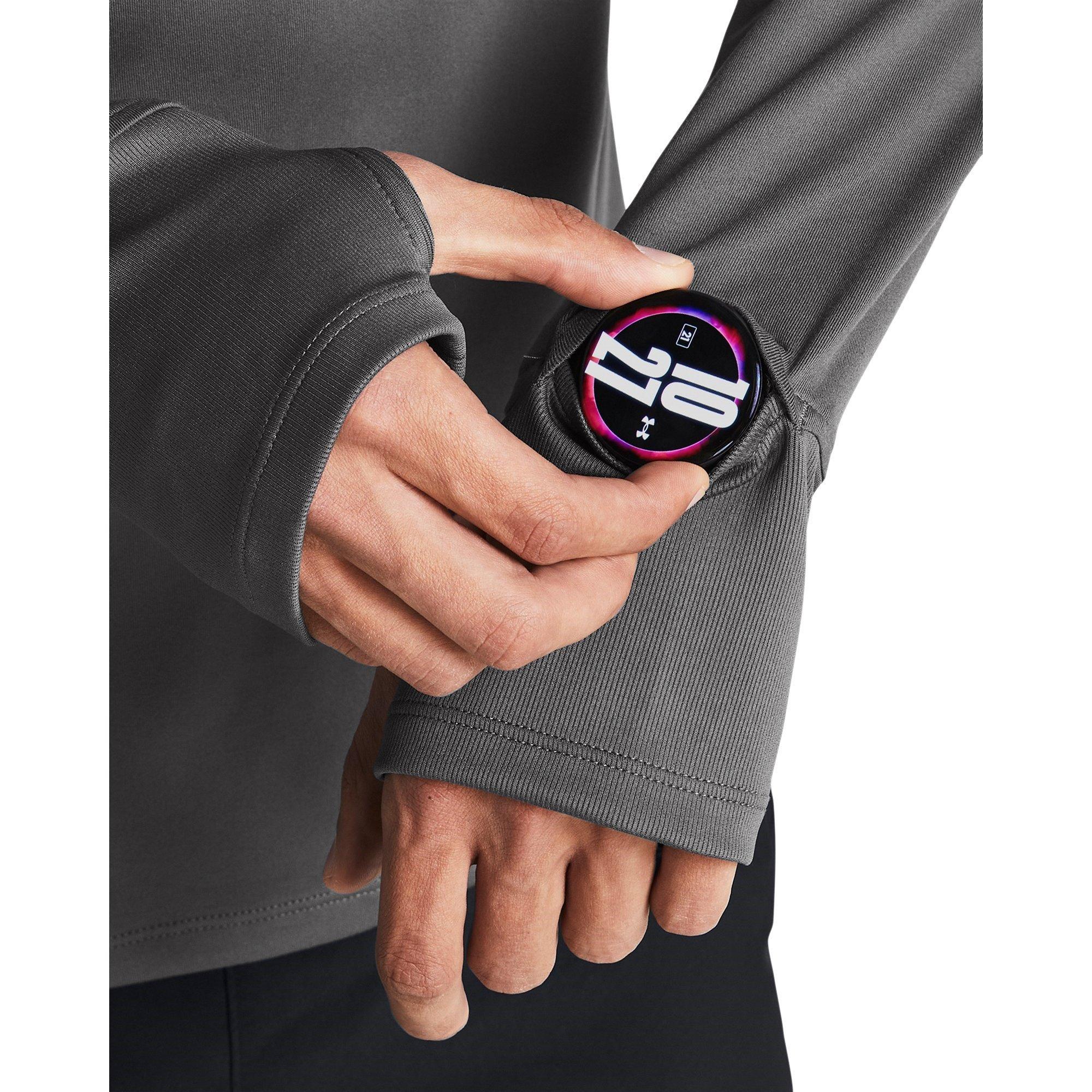 Grey - Under Armour - Qualifier Run Quarter Zip Mens - 5