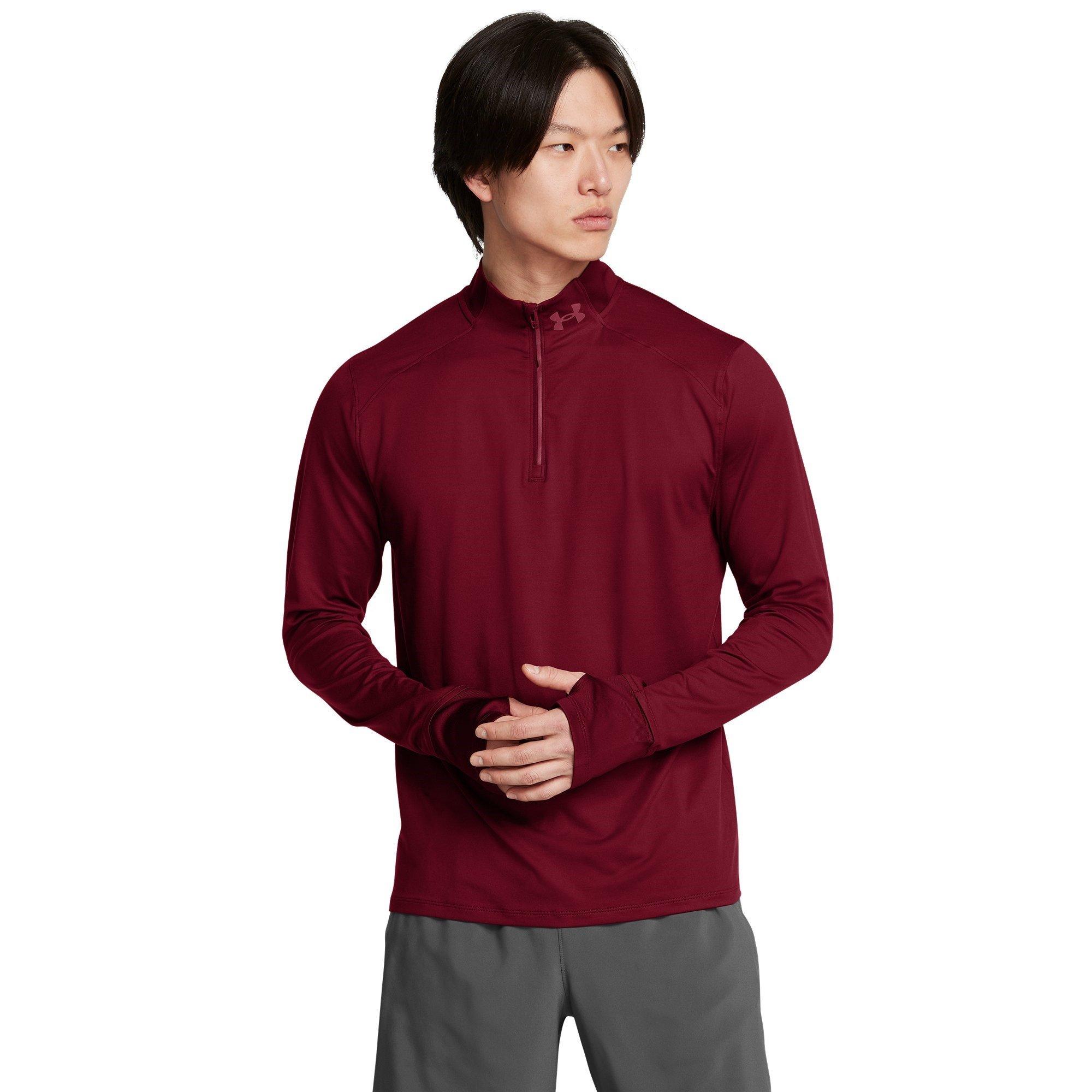 Vermelho - Under Armour - Qualifier Run Quarter Zip Mens - 2