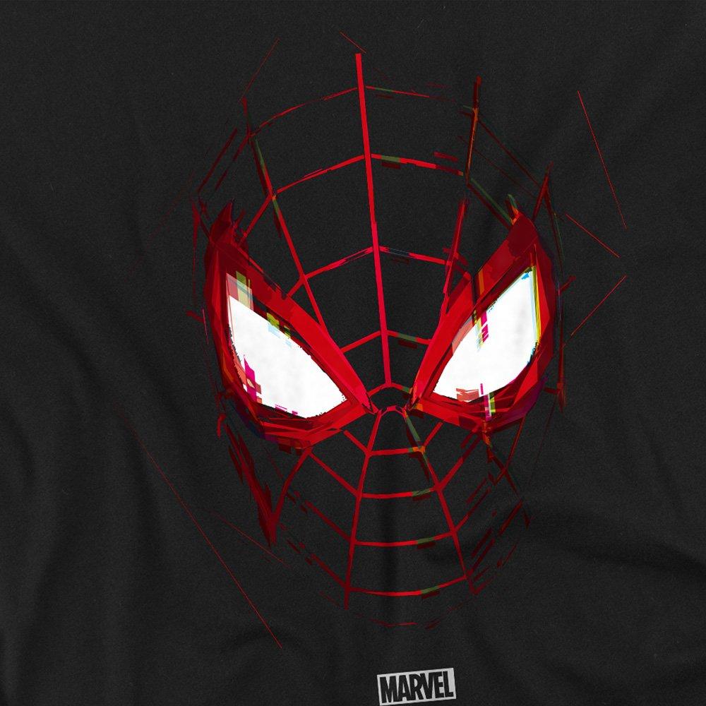 Black - Spiderman - Spiderman Miles Morales Glitched Mens T-Shirt Blac - 2