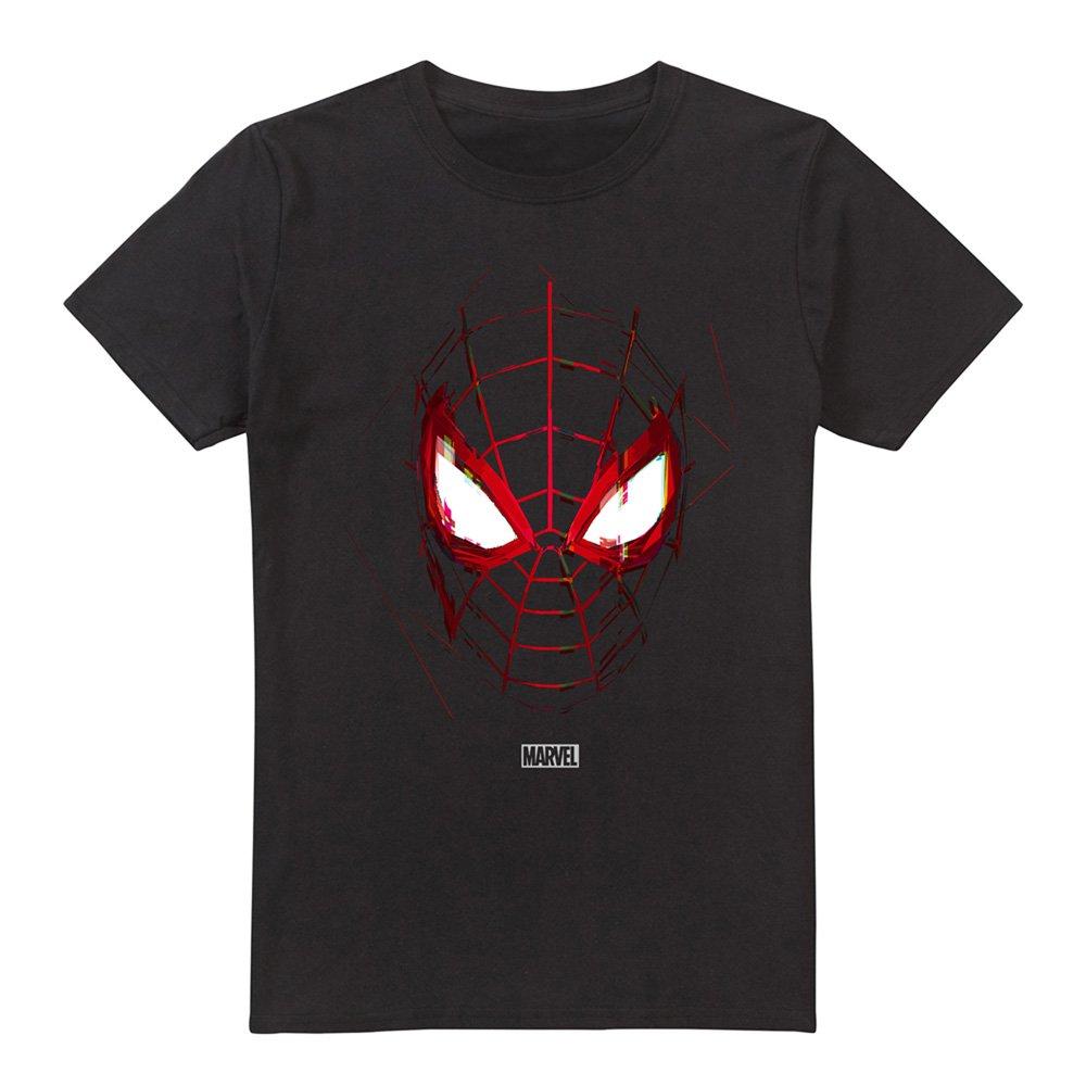 Black - Spiderman - Spiderman Miles Morales Glitched Mens T-Shirt Blac - 4