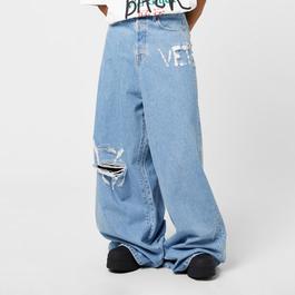 VETEMENTS Logo Wide Jeans