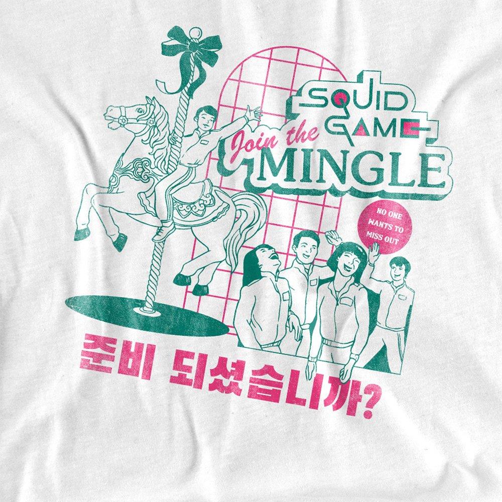 White - Squid Game - Squid Game Merry Go Round Ladies T Shirt White - 2