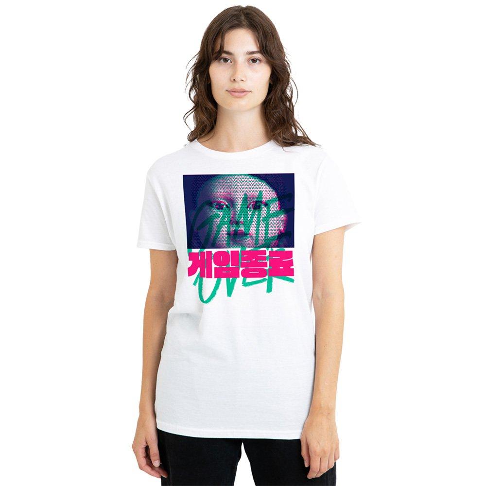 White - Squid Game - Squid Game Duo Tone YoungHee Ladies T Shirt White - 1