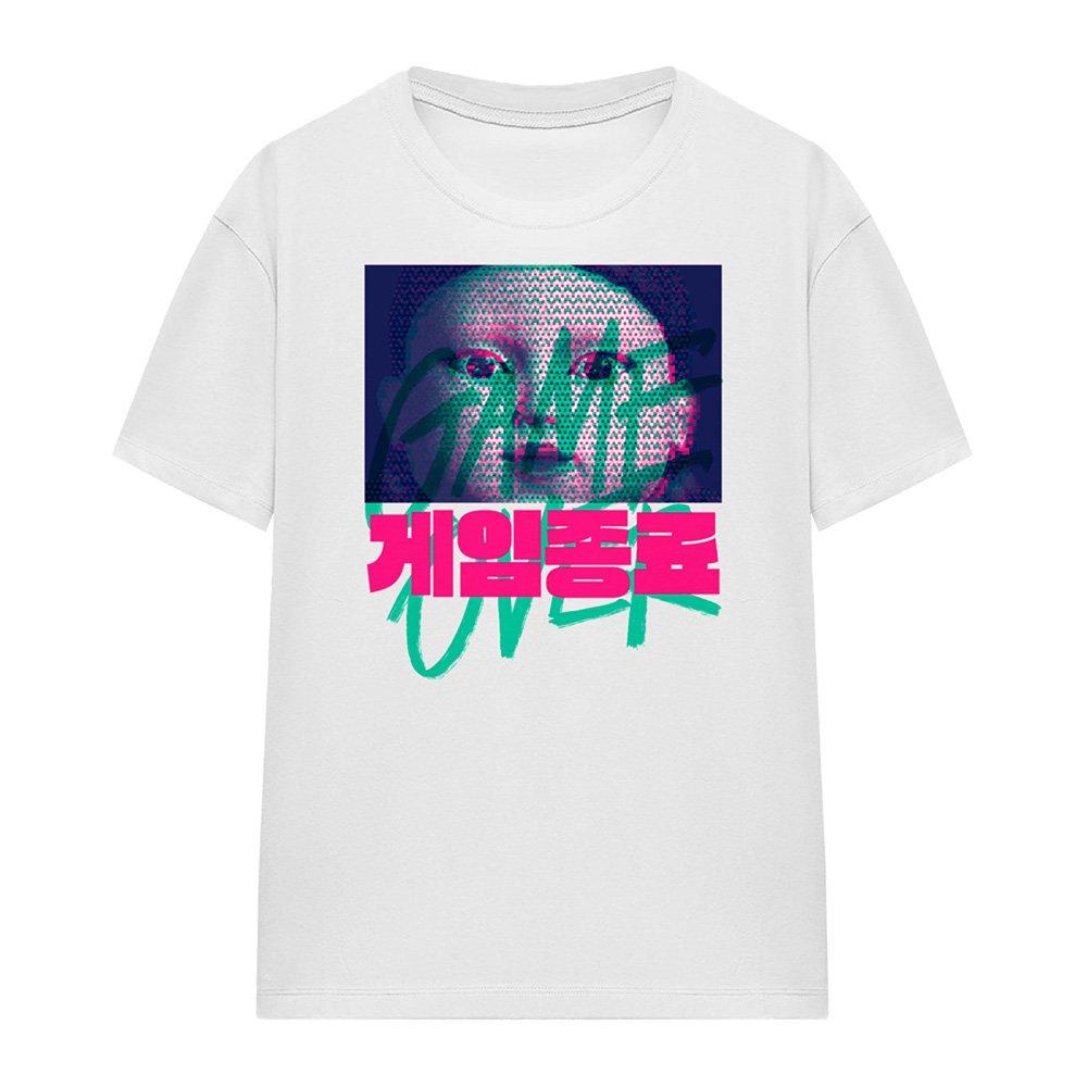 White - Squid Game - Squid Game Duo Tone YoungHee Ladies T Shirt White - 4