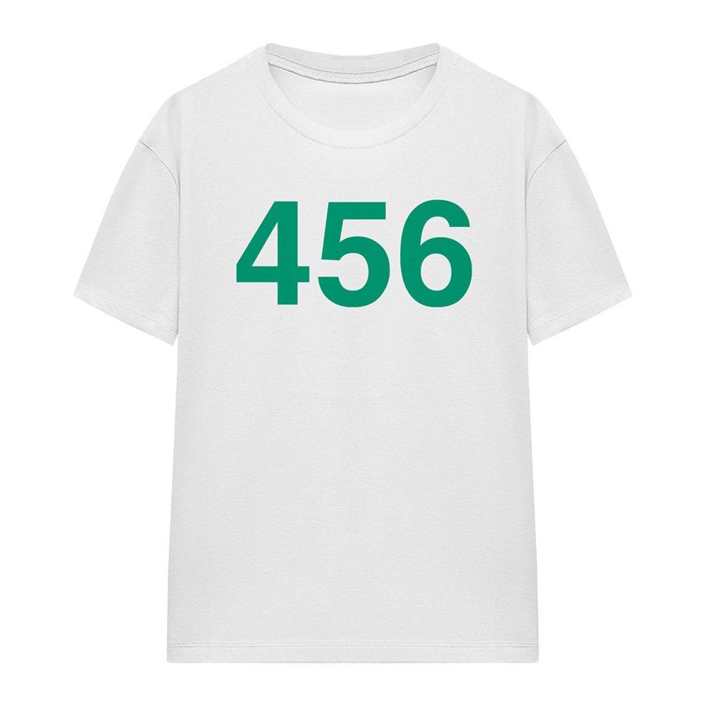 White - Squid Game - Squid Game Player 456 Ladies T Shirt White - 4