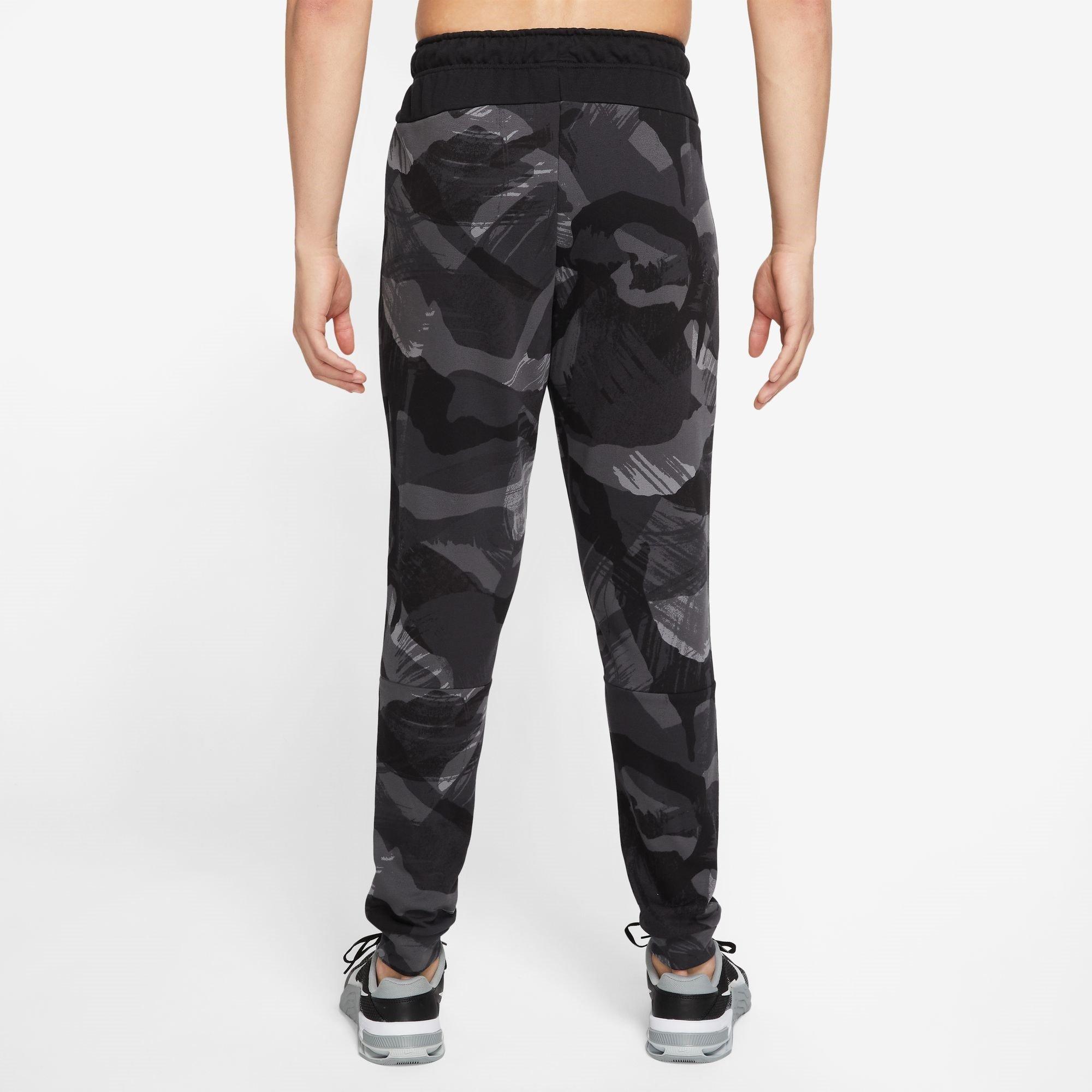 Nike Dri FIT Mens Camo Tapered Fitness Pants Bas en polaire performant Sports Direct