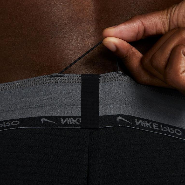 Noir/Gris - Nike - Pro Men's Fleece Fitness Pants - 6