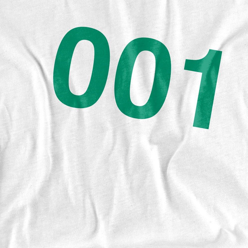 White - Squid Game - Squid Game Player 001 Ladies T Shirt White - 2