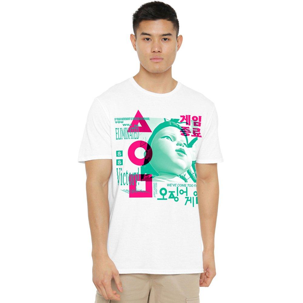 White - Squid Game - Squid Game Young Hee Overlay T-Shirt White - 1