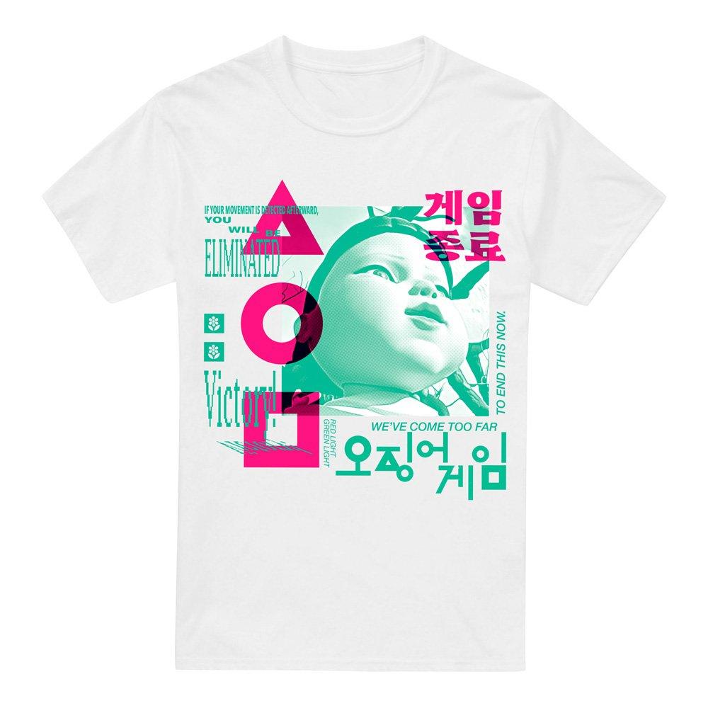 White - Squid Game - Squid Game Young Hee Overlay T-Shirt White - 4