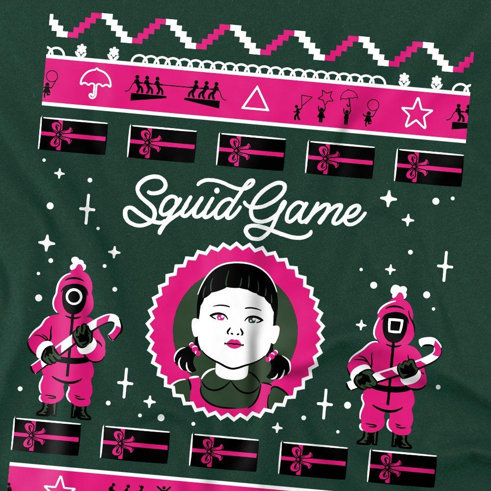 Green - Squid Game - Squid Games Fair Isle Mens T-Shirt Green - 2