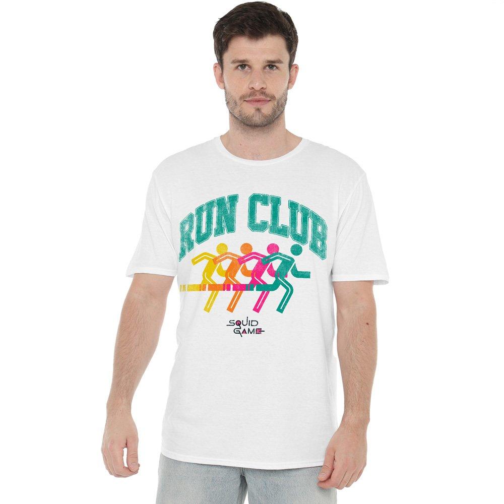 White - Squid Game - SQUID GAME RUN CLUB SILHOUETTE T-Shirt - 1