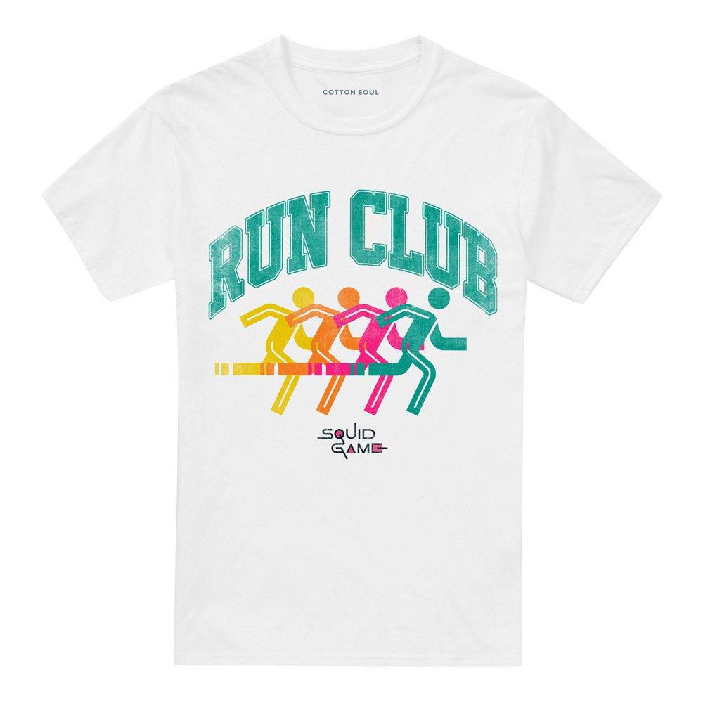 White - Squid Game - SQUID GAME RUN CLUB SILHOUETTE T-Shirt - 4