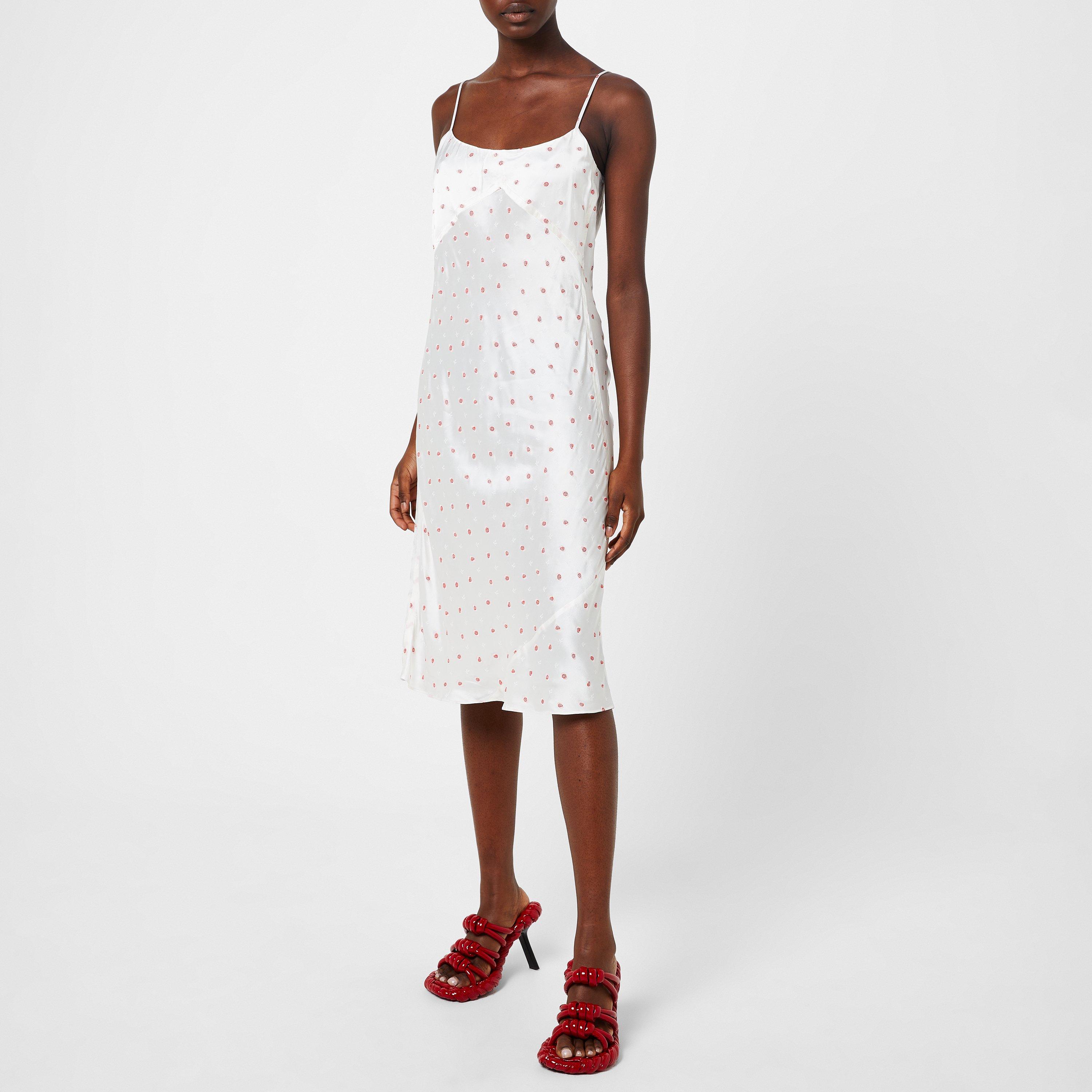 Stone Wht - Marni - Women's Floral Satin Slip Dress - 2
