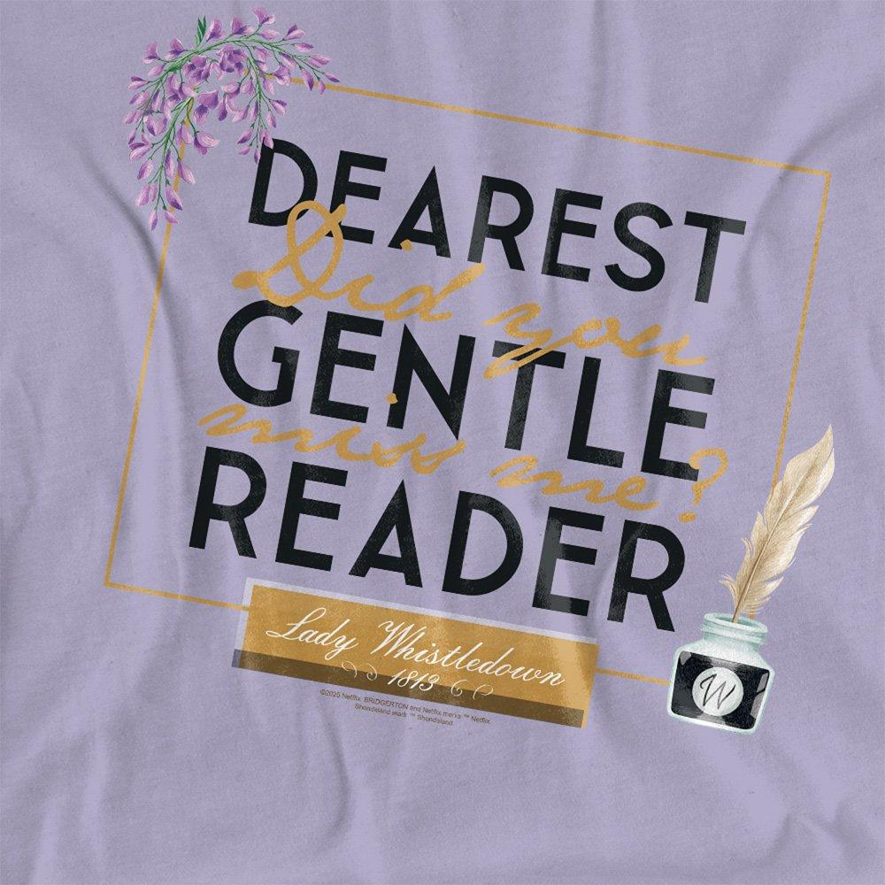Purple - Bridgerton - Bridgerton - Dearest Gentle Reader T-Shirt Soft L - 2
