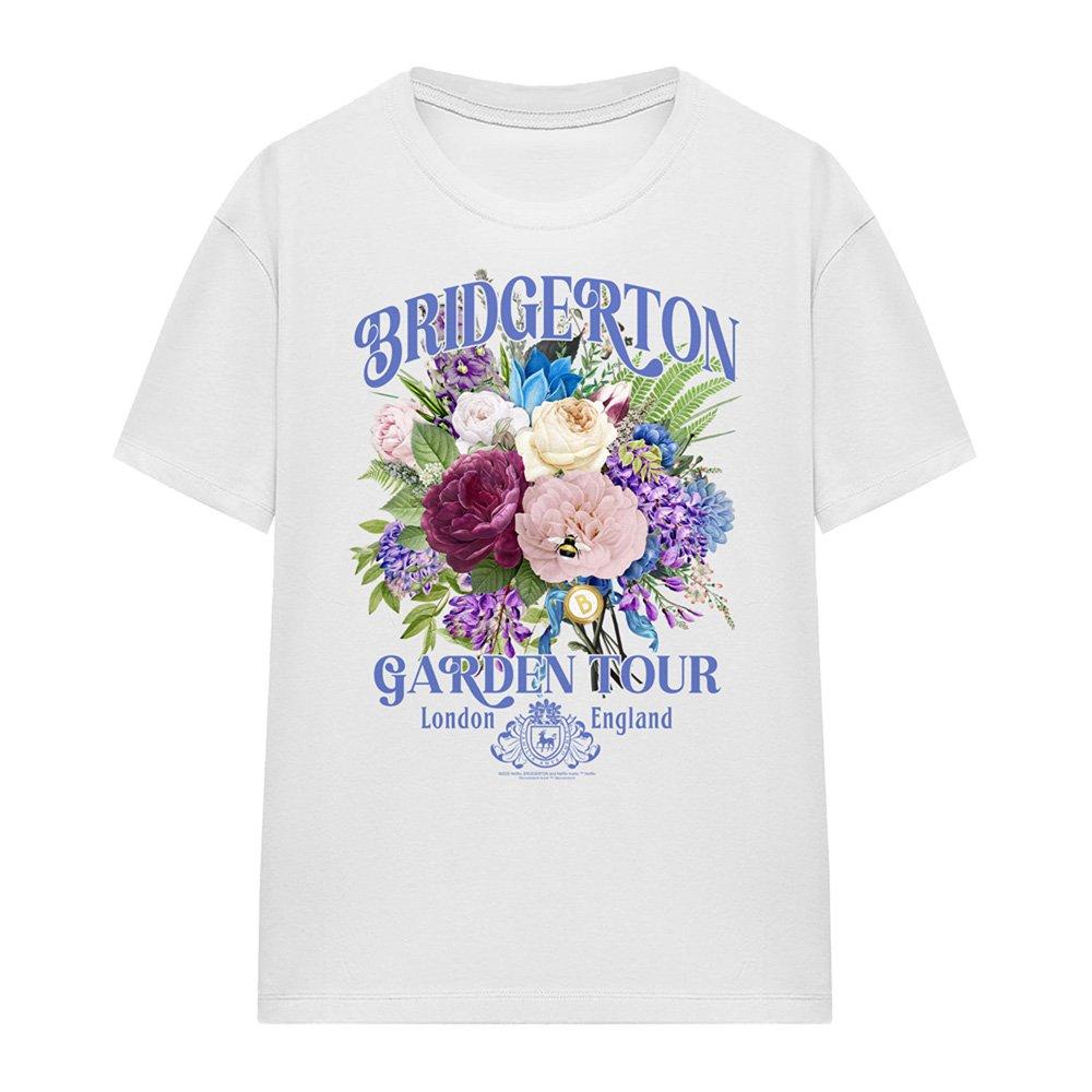 White - Bridgerton - Bridgerton - Bridgerton Garden Tour T-Shirt White - 4