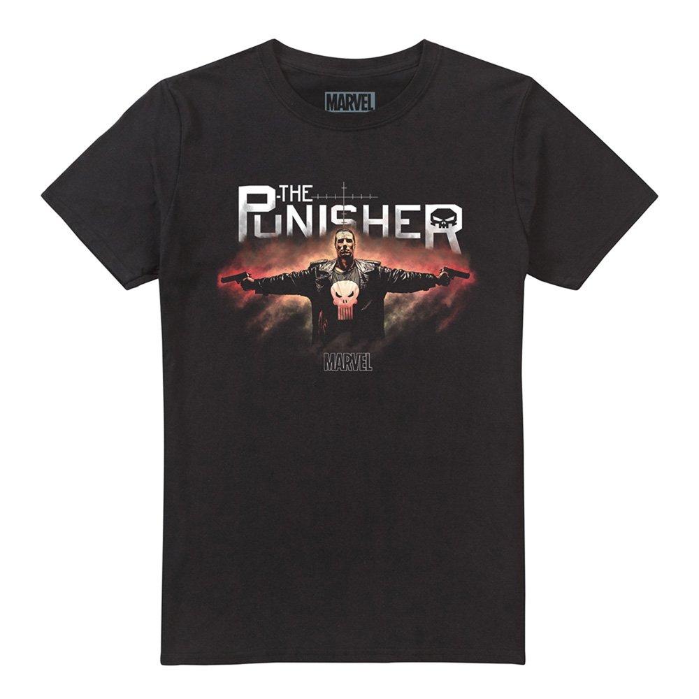 Black - Punisher - Punisher Through Fire Mens Mens T-Shirt Black - 4