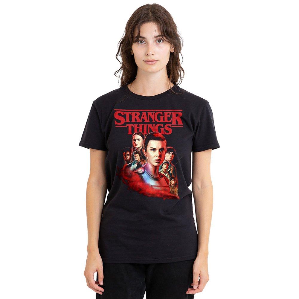 Black - Stranger Things - Stranger Things Hawkins Heroes Poster Ladies T Shi - 1