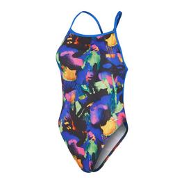 Speedo Club Training Placement Digital  V-Back Swimsuit