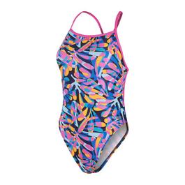 Speedo Club Training Placement Digital  V Back Swimsuit