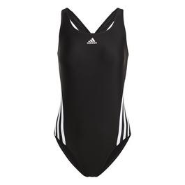 adidas 3 Stripe Swimsuit Ladies