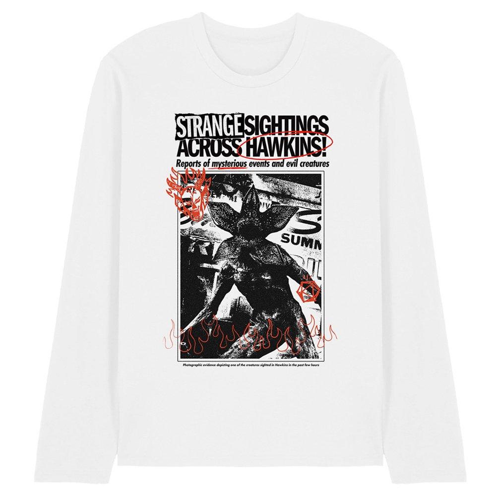 White - Stranger Things - Stranger Things Newspaper Demogorgon Sighting Long - 1