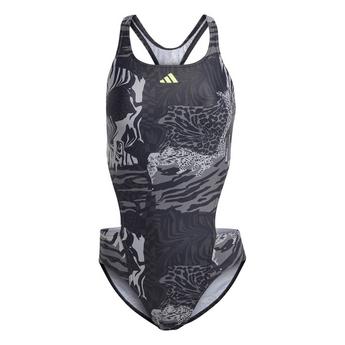 adidas Allover Graphic Swimsuit Womens
