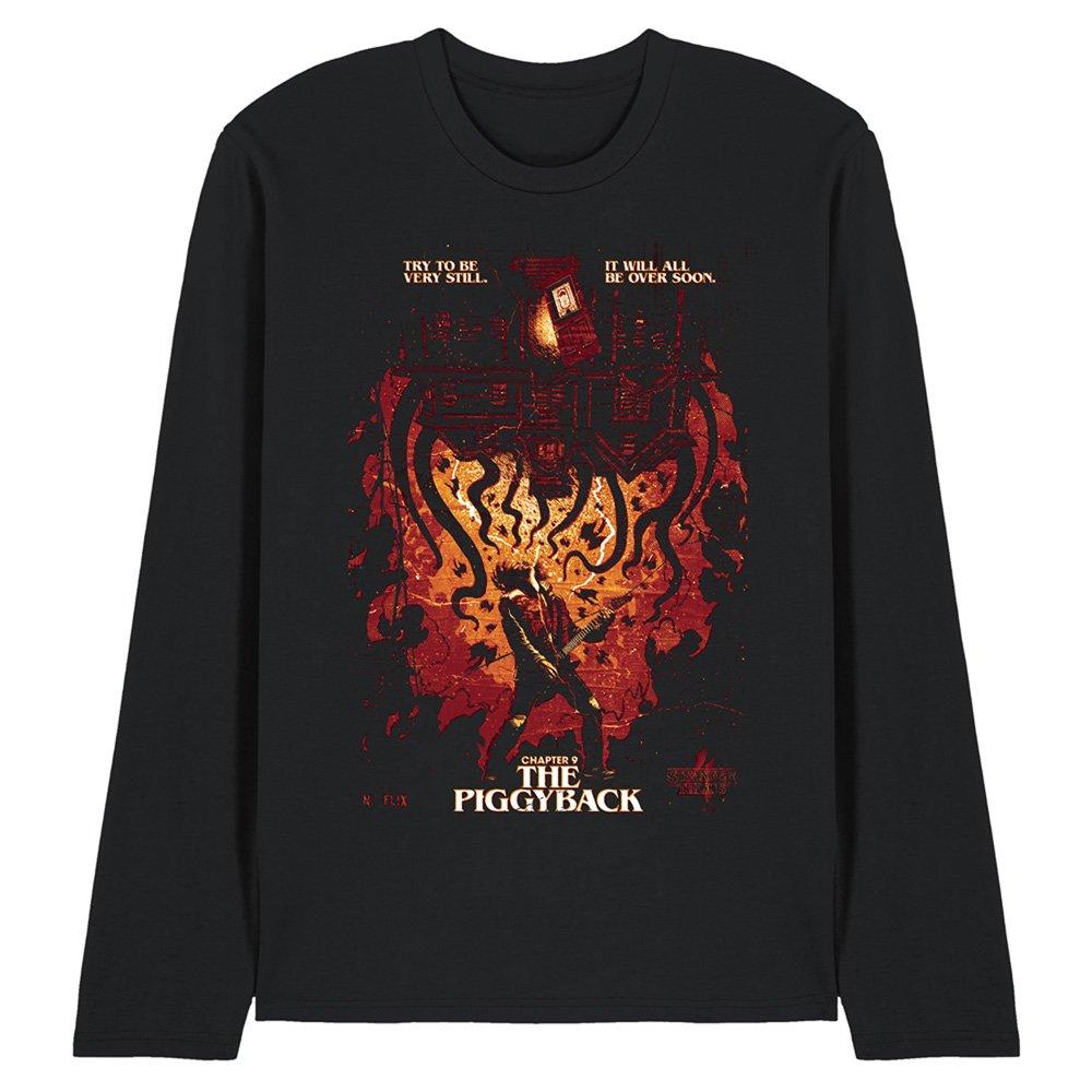 Black - Stranger Things - Stranger Things Eddie Munson Poster Long Sleeve T- - 1