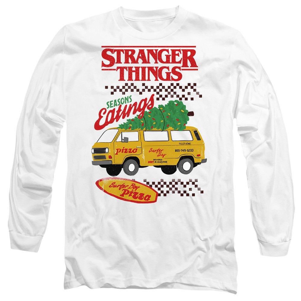White - Stranger Things - Stranger Things Seasons Eatings Pizza Van Christma - 1