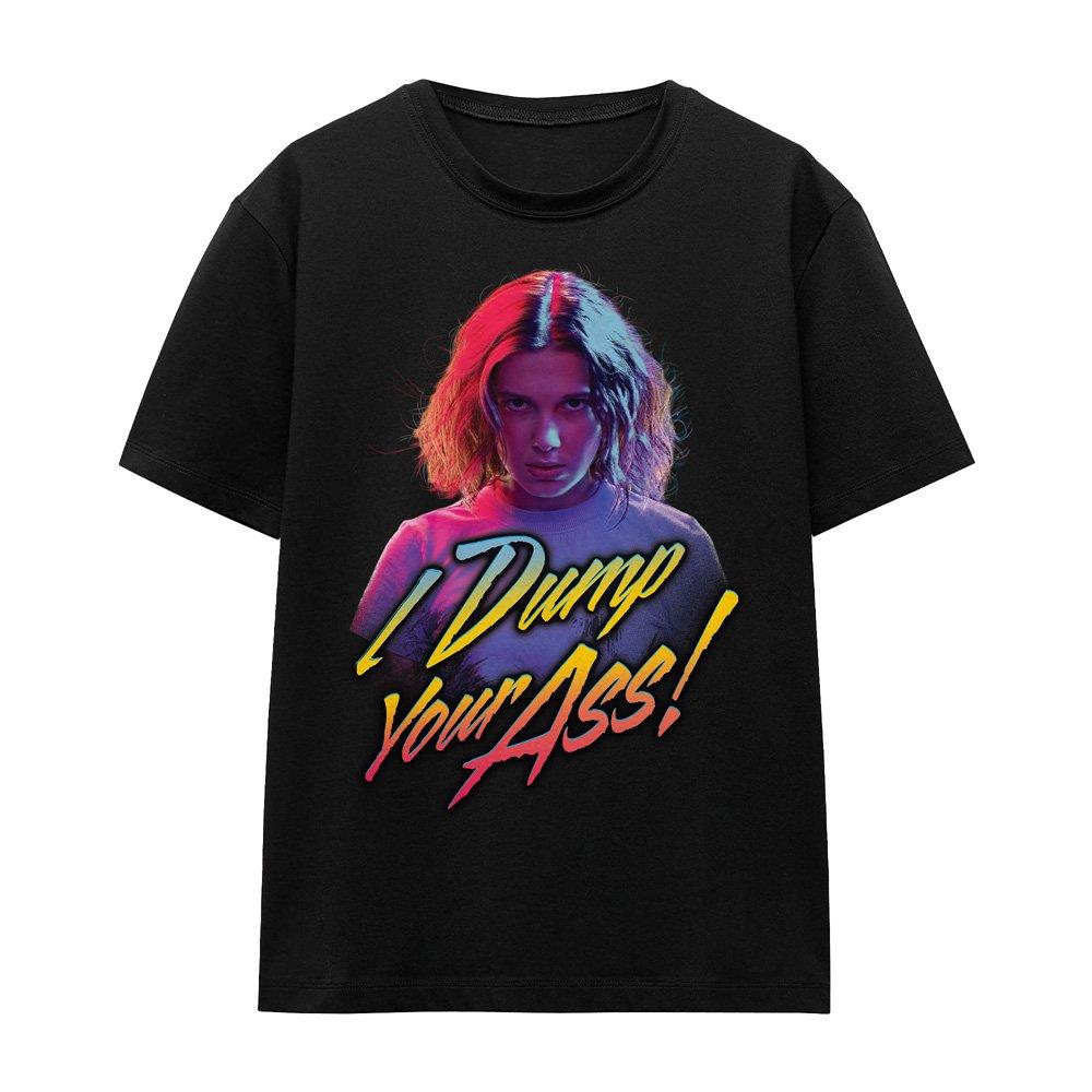 Black - Stranger Things - Stranger Things I Dump Your Ass! T-Shirt Black - 4