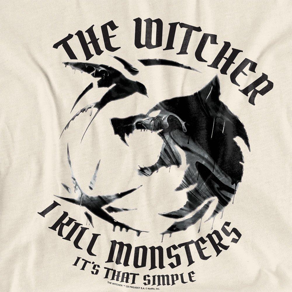 Beige - The Witcher - The Witcher - I Kill Monsters T-Shirt Natural - 2