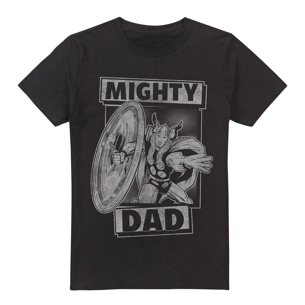 Black - Thor - Thor FatherS Day Mighty Dad Mens T-Shirt Black - 4