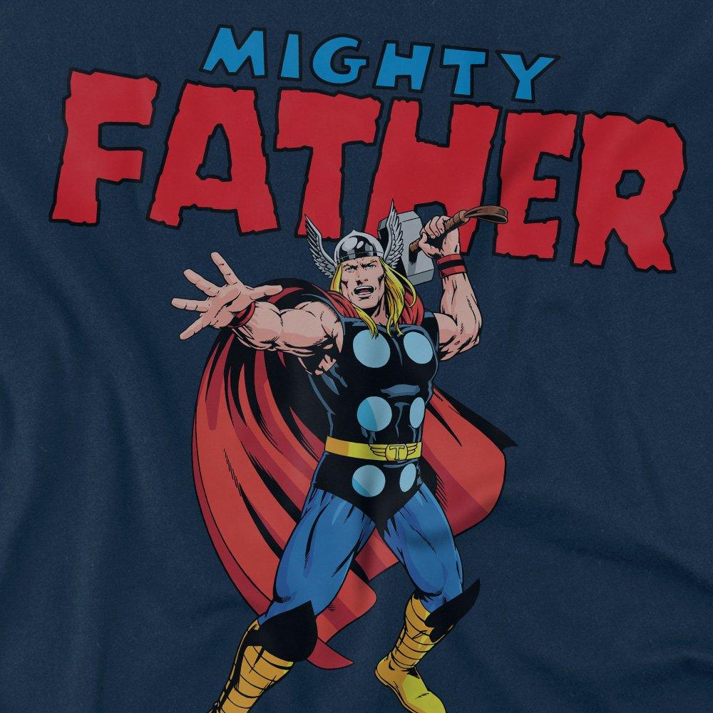 Navy - Thor - Thor FatherS Day Mighty Father Mens T-Shirt Navy - 2