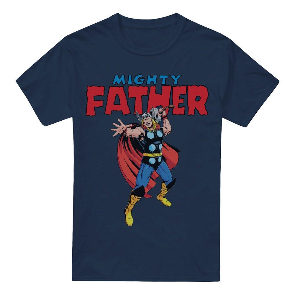 Navy - Thor - Thor FatherS Day Mighty Father Mens T-Shirt Navy - 4