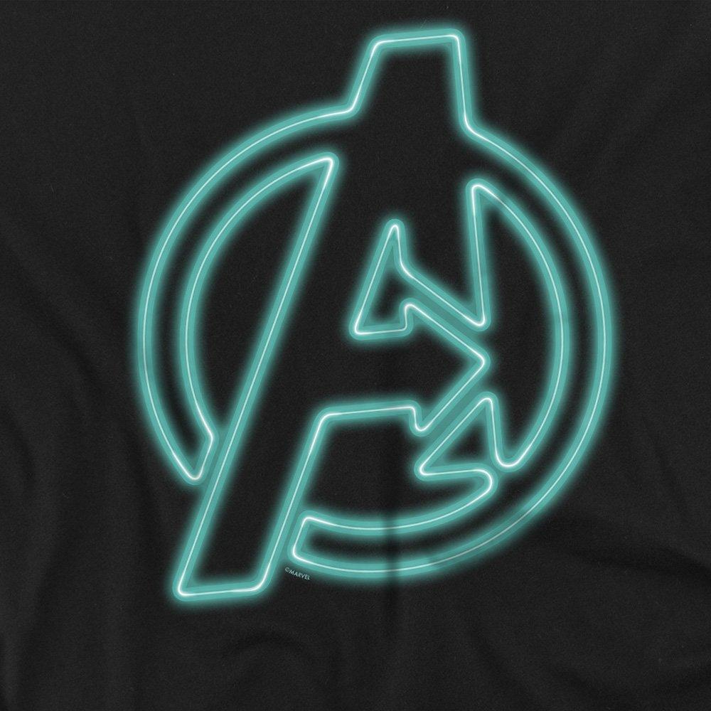 Black - Avengers - Avengers Neon Cotton Mens T-Shirt Black - 2